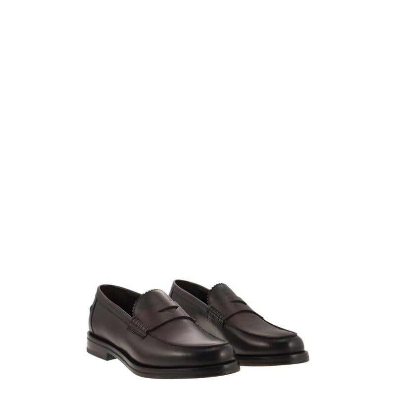 DOUCAL'S men's business casual shoes BROWN DU3241BOGAUF159TM29