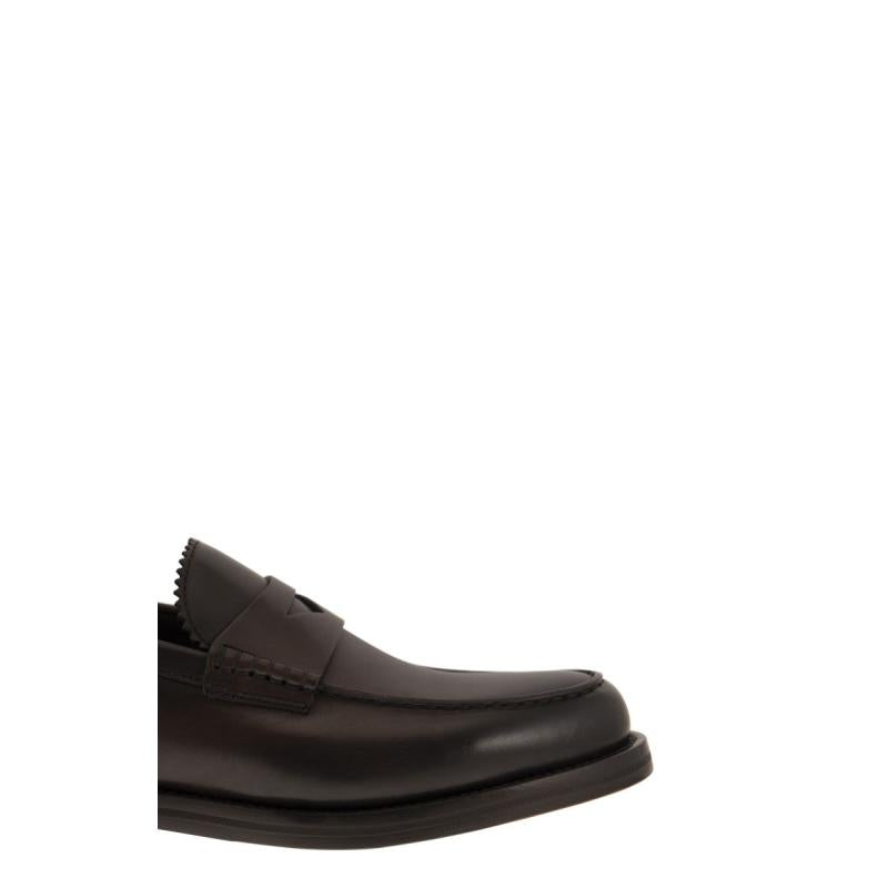 DOUCAL'S men's business casual shoes BROWN DU3241BOGAUF159TM29