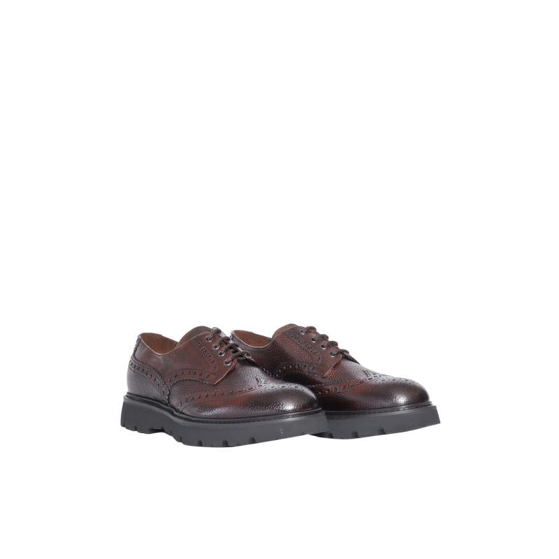 DOUCAL'S men's business dress shoes BROWN DU3225GOTNPF745NM02