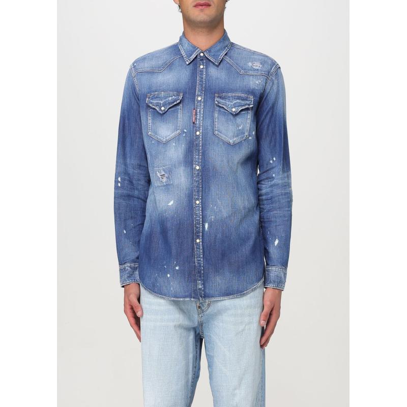 DSQUARED2 men's Shirt BLUE