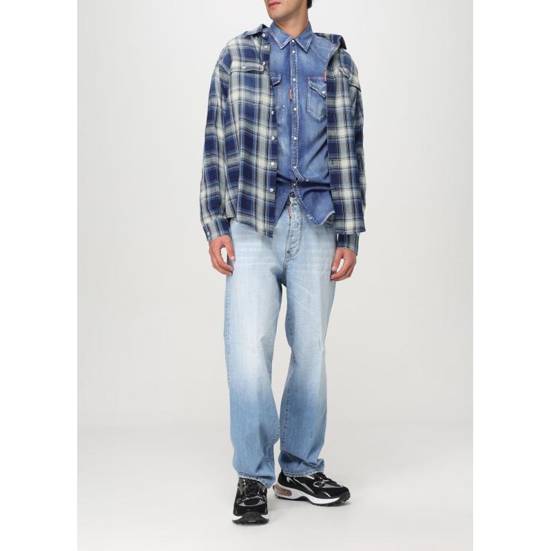 DSQUARED2 men's Shirt BLUE