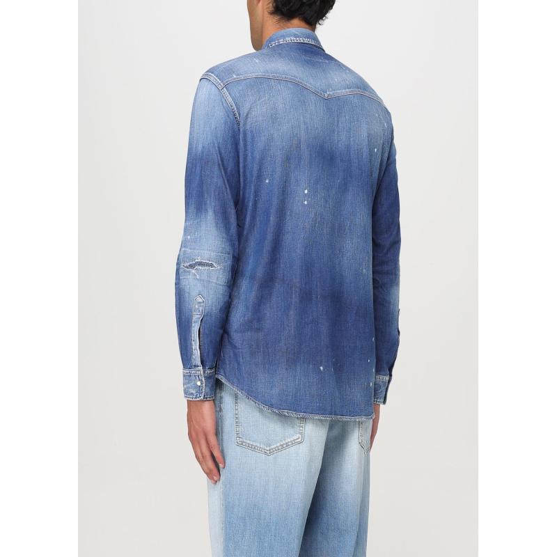 DSQUARED2 men's Shirt BLUE
