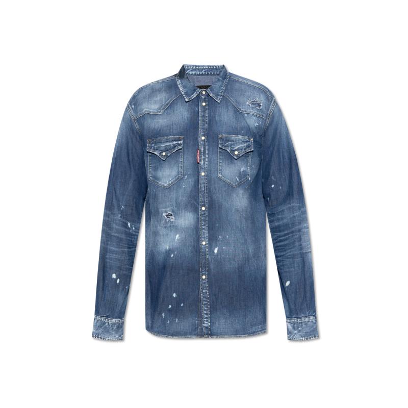 DSQUARED2 men's Shirt BLUE