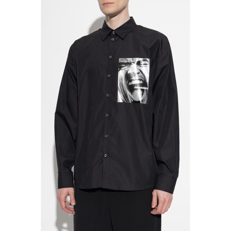 DSQUARED2 men's Shirt BLACK